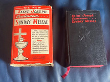 RARE St. Joseph Continuous Sunday Missal: Cardinal Francis J. Spellman signature picture