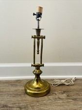 Stiffle Mid Century Brass Adjustable Lamp - WORKS - No Bulb picture