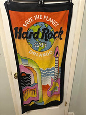 Vintage Hard Rock Cafe Orlando Save the Planet Cotton Multicolor Beach Towel picture