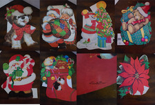 Vintage Eureka Die Cut Christmas Decorations picture