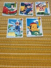 Bandai Pokemon Carddass Anime Collection 1998 24 29 32 33 37 Card Set of 5 picture