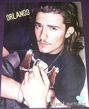 Orlando Bloom POSTER Centerfold 117A Pink on the back picture