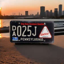 Pennsylvania Dare License Plate Specialty D.A.R.E. Plate picture