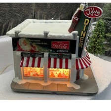 Hawthorne Village Coca-Cola THE JOLLY DINER Holiday Village Lighted 79244 COA picture