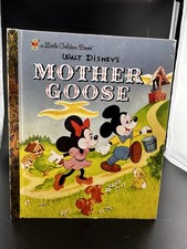 2004 Little Golden Book Walt Disney’s Mother Goose Mickey Junk Journal READ picture