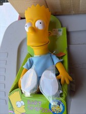 Vintage New Bart Simpson Vinyl Figure 10 inch 1990s Collectible with Display Box picture