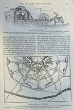 1914 How to Read the War News World War I illustrated picture