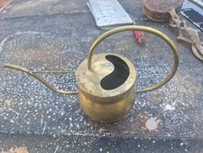 MCM Mid Century Solid Brass Watering Can Garden Decor picture