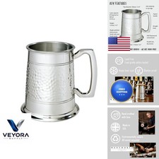 Wentworth Pewter Half Hammered 1 Pint Pewter Tankard picture