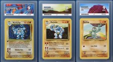 Base Set Machamp 1st Edition Holo, Machoke and Machop Sequential ACE 9 - Rare picture