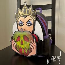 2023 LOUNGEFLY Backpack Snow White Evil Queen Lenticular Poison Apple NWT picture