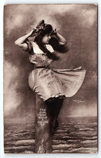 c1908 THE GIRL WHO WOULD A SAILING GO MT  SHEAHAN SAILOR GIRL POSTCARD P3674 picture