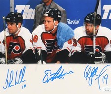 Eric Lindros/John LeClair/Mikael Renberg “Legion Of Doom” 8X10 “BEST LINE EVER” picture