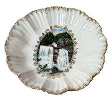 SAWKILL FALLS - LANCASTER PA Pennsylvania Antique Souvenir TRINKET DISH picture