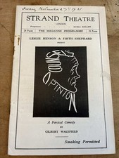 1931 Strand Theatre London Programme 