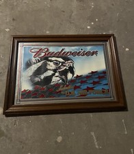Vintage Budweiser Salutes U.S. Air Force Mirror Bar Sign (28