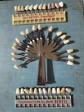 Vintage German dentist tooth matcher metal plastic folding charts oddities lot picture