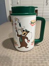 1999 Vintage Hanna Barbers Yogi Pear Plastic Mug With Lid picture