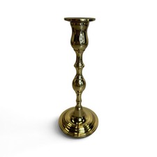 Vintage Brass Taper Candlestick Valsan 9.5” Made In Portugal picture