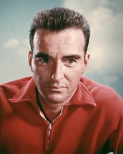 Montgomery Clift studio portrait in red shirt circa 1960 Old Photo picture