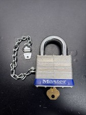 Master Lock No. 19 Padlock w/ Key Vintage Made In USA picture