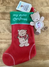 Carter’s Child Of Mine “My First Christmas” Stocking & Ornament, NEW picture