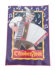 Vintage 90’s Tulsa Oklahoma’s October Fest 18.75”x26.75” Poster 1994 Beer German picture