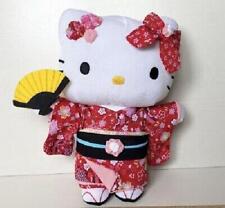 Hello Kitty Plush Doll 10.6” Red Kyoto Hello Sai Sai Kimono Crepe Unopened picture