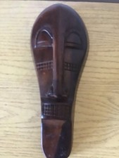 Tiki Mid Century Rare Ebony Wood Mask Witco style Mid Century picture