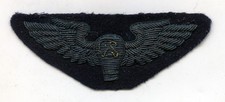 WWI U.S. Balloon Pilot Aeronaut Bullion Wing Insignia picture