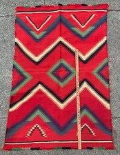 Antique 19th/20thC Navajo Germantown Eye Dazzler - Estate Find picture