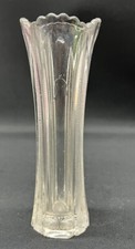Antique ABP Zipper Cut Bud Vase Exclnt C 1890s *AS IS See Description picture