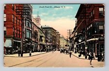 Albany NY-New York, South Pearl St Scenic View, Antique, Vintage Postcard picture