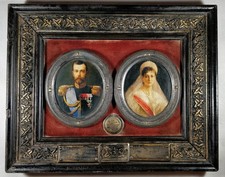 RUSSIAN Emperor CZAR NICHOLAS 2 Romanov and Empress Alexandra coronation . picture