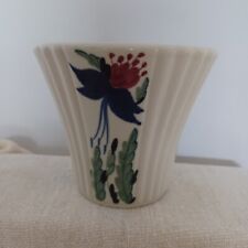 Vintage Ceramic Abingdon Jardiniere Planter La Fleur Ivory with Floral Design 5
