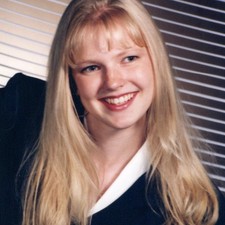 ID'd 1996 Richardson, TX Shanda Cayton Senior Studio Photo Olan Mills Woman Vtg picture