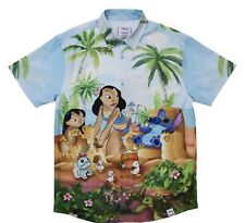 Loungefly Disney Lilo & Stitch Beach Scene Camp Shirt Adult L XL 2XL  NEW picture