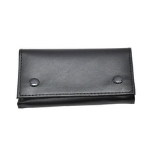 1 PC Stylish Black Multifunctional Moisture Resistant PU Leather Cigarette Pouch picture