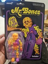 NEON Mr Bones Candy Mascot 80's Retro Skeleton Super7 ReAction Figure 3.75