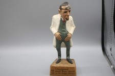 Vtg Jaschke Pretzl Wooden Figure Eye Dr Optometrist Germany Carved Wood Z1 picture