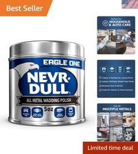 Nevr Dull Metal Polish, Chrome Cleaner, Brass Cleaner, 5 oz Tin picture