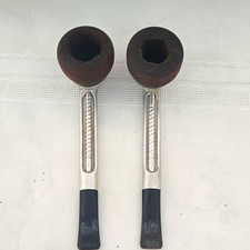 Falcon Metal Tobacco Pipes w/ Removable Brown Wooden Bowl, Black Stem picture