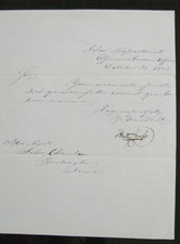 IOWA  TERRITORY  THOMAS H CRAWFORD  INDIAN AFFAIRS LETTER 1845 picture
