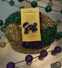 Haydel’s Bakery King Cake Baby ~ 2009 Purple Bead Dog picture