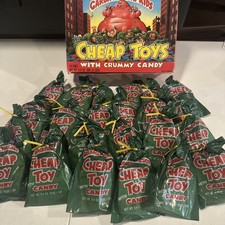 1986 Topps  Rare Vintage Garbage Pail Kids Cheap Toys 24 bags In Original Box.  picture