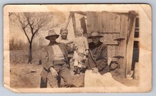 Family Portrait 1919 Snapshot Photograph Rural Outdoor Americana Vernacular picture