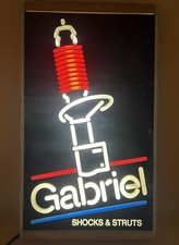 VINTAGE GABRIEL SHOCKS & STRUTS LIGHTED SIGN WORKING picture