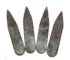 SET of 4 Antique THROWING KNIVES knife CIRCUS RARE Carnival Vintage 7.75