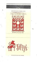 Jilly's - NYC Matchcover    Endorsed by Frank Sinatra as his favorite bistro picture
