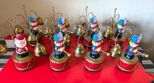 VTG 90s Mr. Christmas Santas Marching Band Brass Bells Animated Music Lights BOX picture